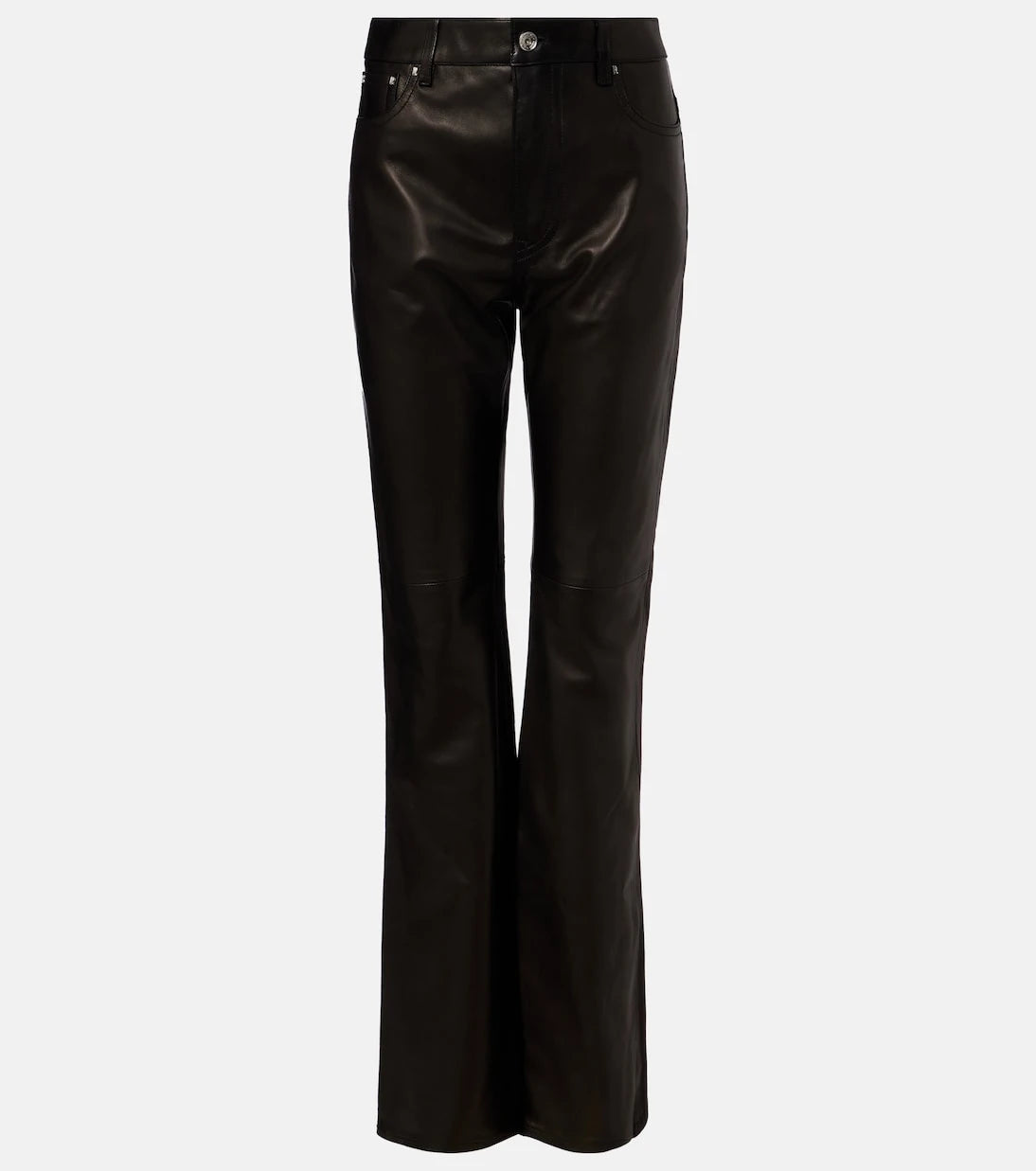 Rabanne - Leather flared pants