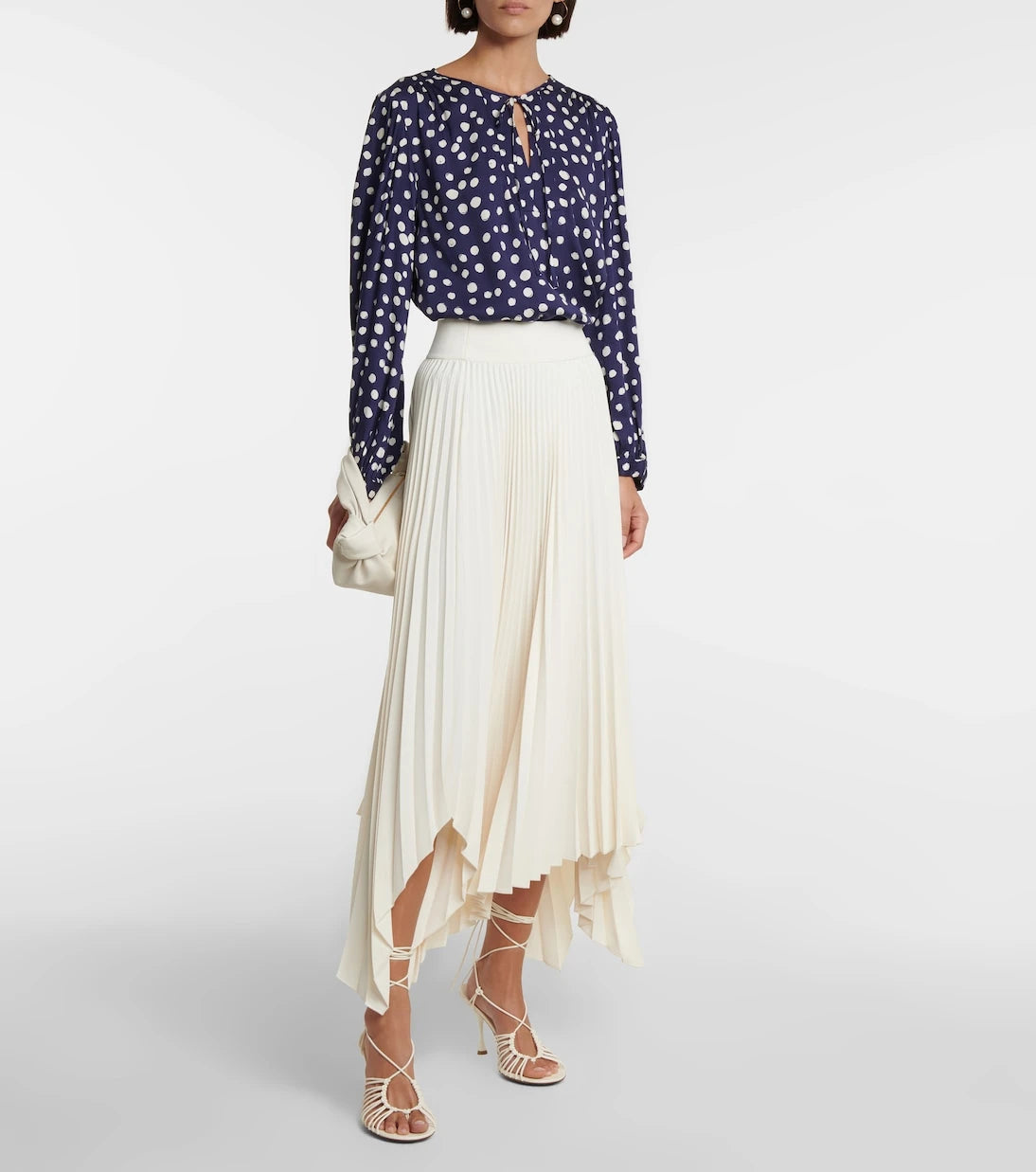 Velvet - Marlow polka-dot satin top