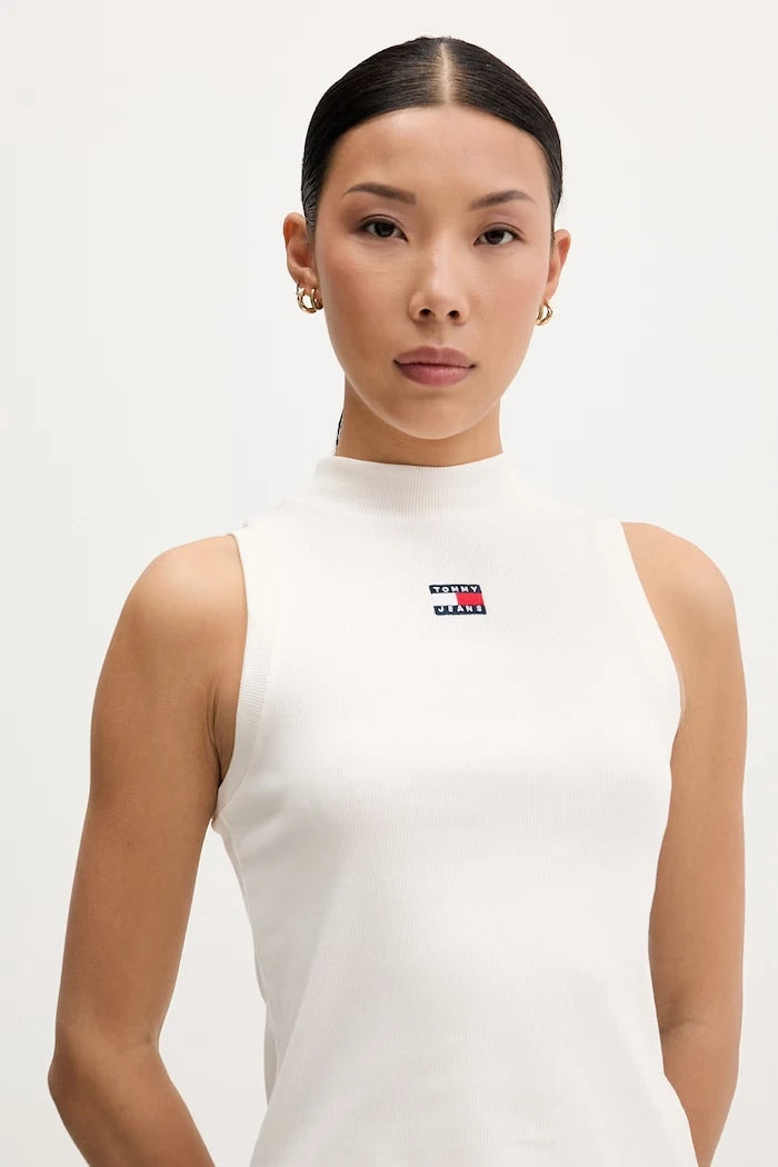 Tommy Jeans топ дамски от памук с еластан
