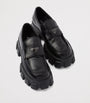 Brushed Leather Monolith Loafers