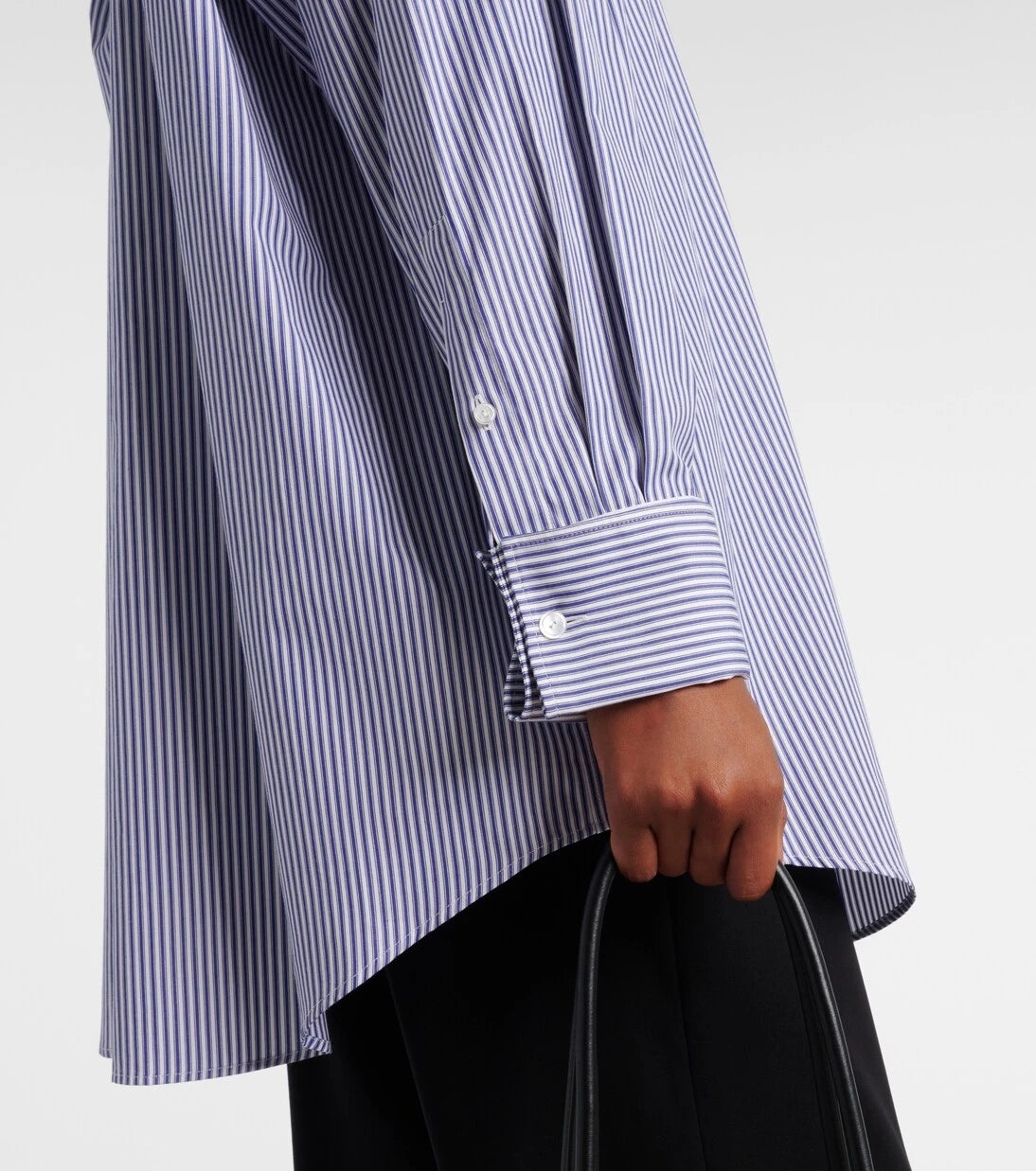 The Row - Ment Bengal stripe cotton poplin shirt