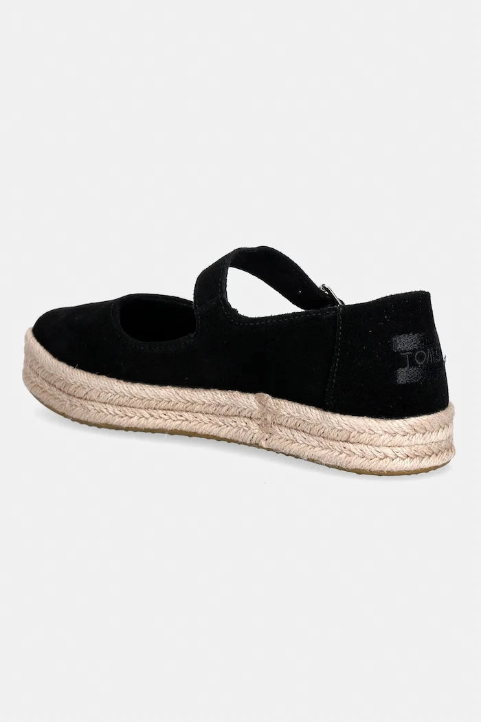 Toms kadın süet Mary Jane espadril CAROLINA MARY JANE