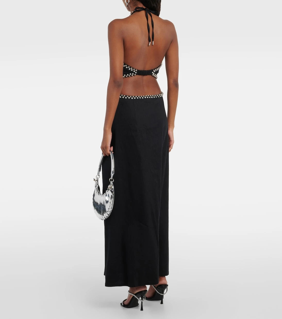 Simkhai - Bellina cutout linen-blend maxi dress