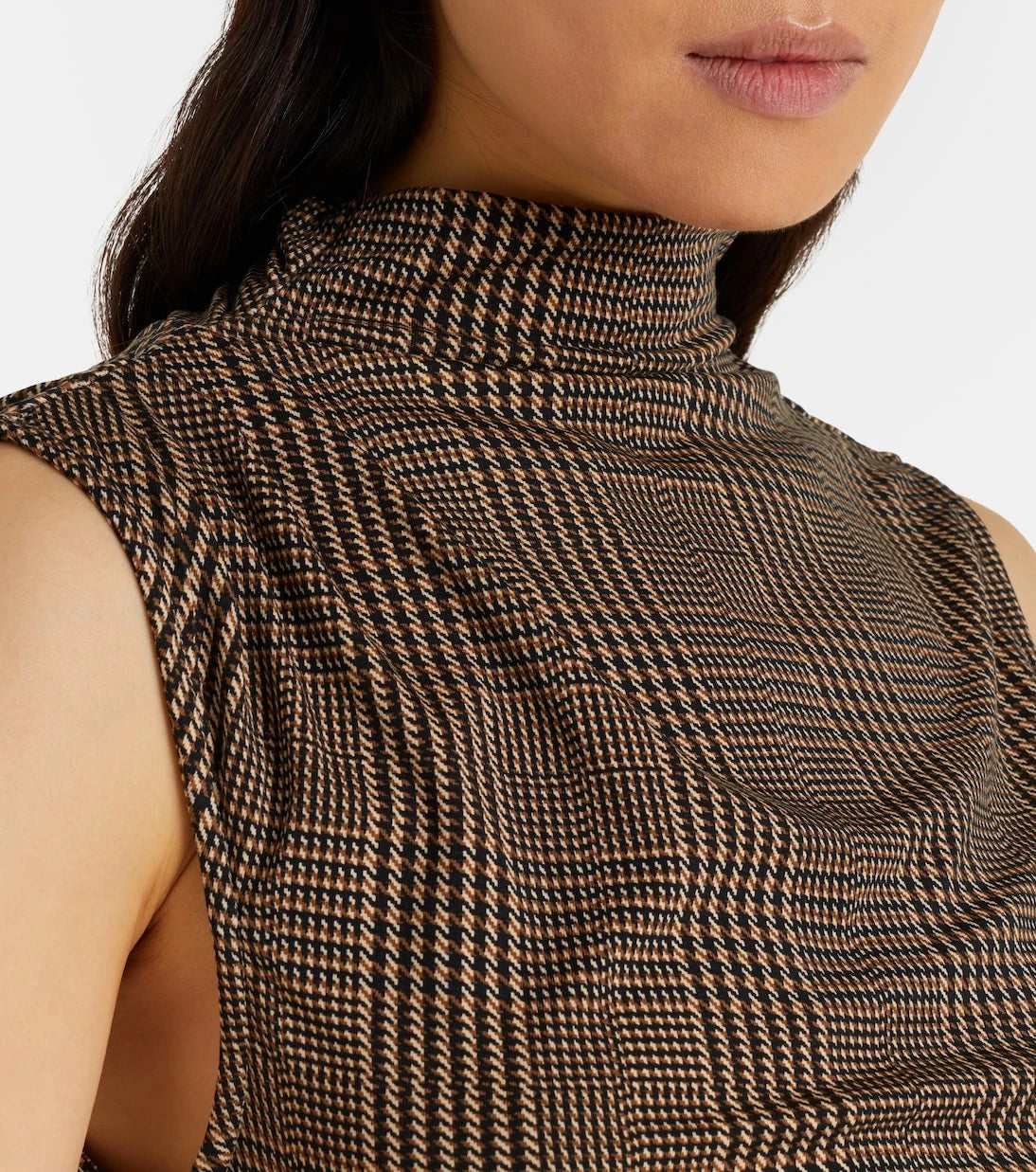 Veronica Beard - Mylie houndstooth jersey top