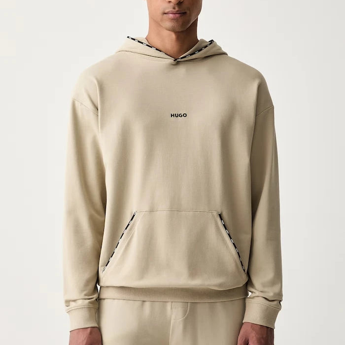 HUGO kapüşonlu erkek pamuklu sweatshirt NOAH HOODIE