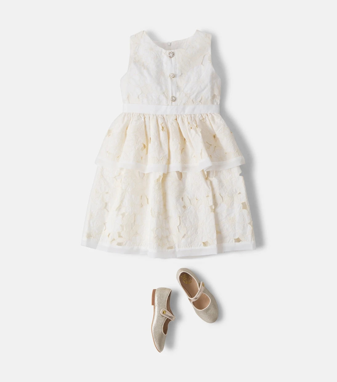 Patachou - Cotton broderie anglaise dress