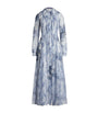 Ralph Lauren Collection Navy Linen-Silk Hannes Dress