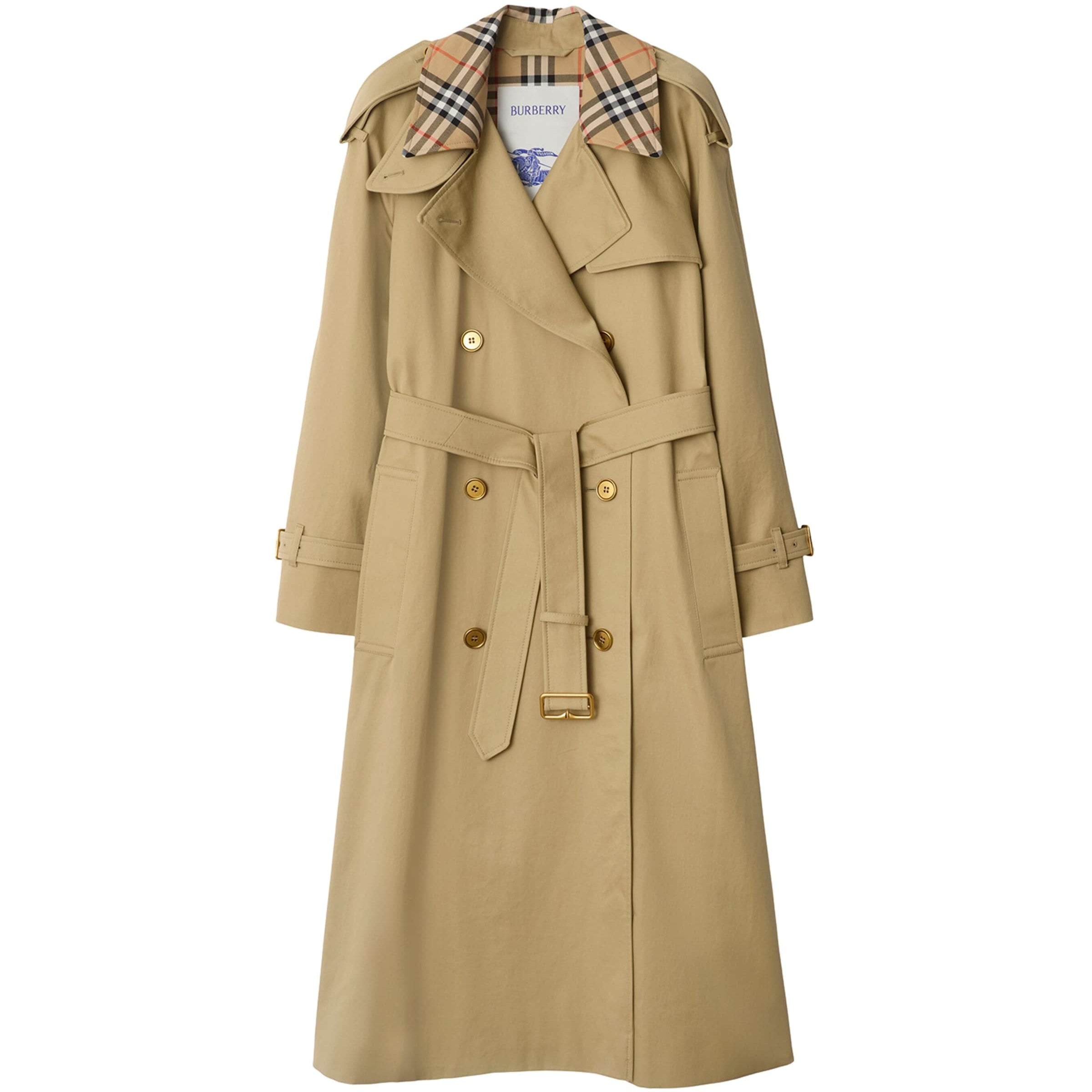 Burberry Beige Long Castleford Trench Coat