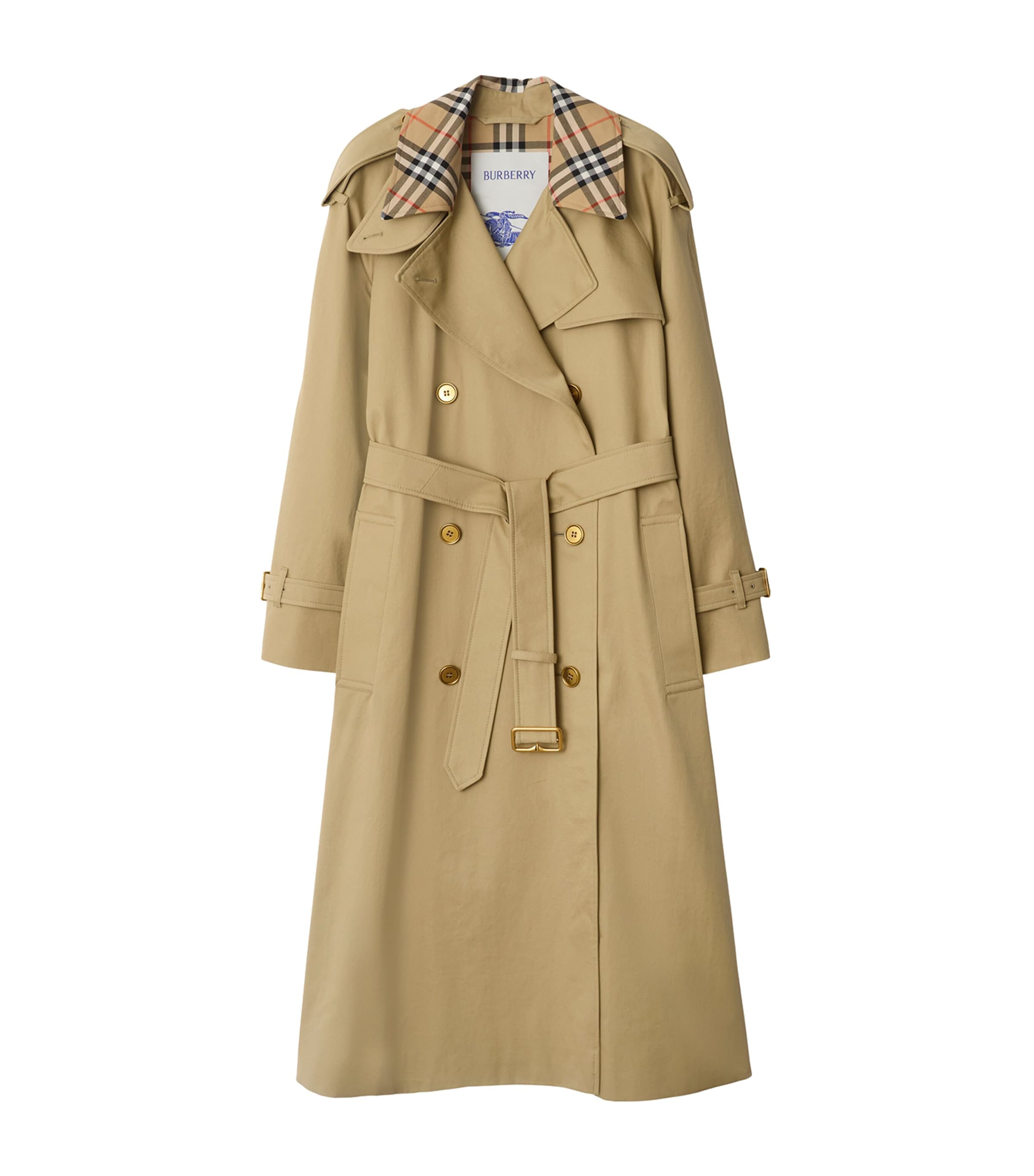 Burberry Beige Long Castleford Trench Coat