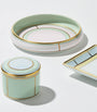 GINORI 1735 Porcelain Colonna Diva Verde Trinket Box