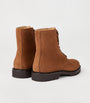 Brunello Cucinelli Suede Lace-Up Boots