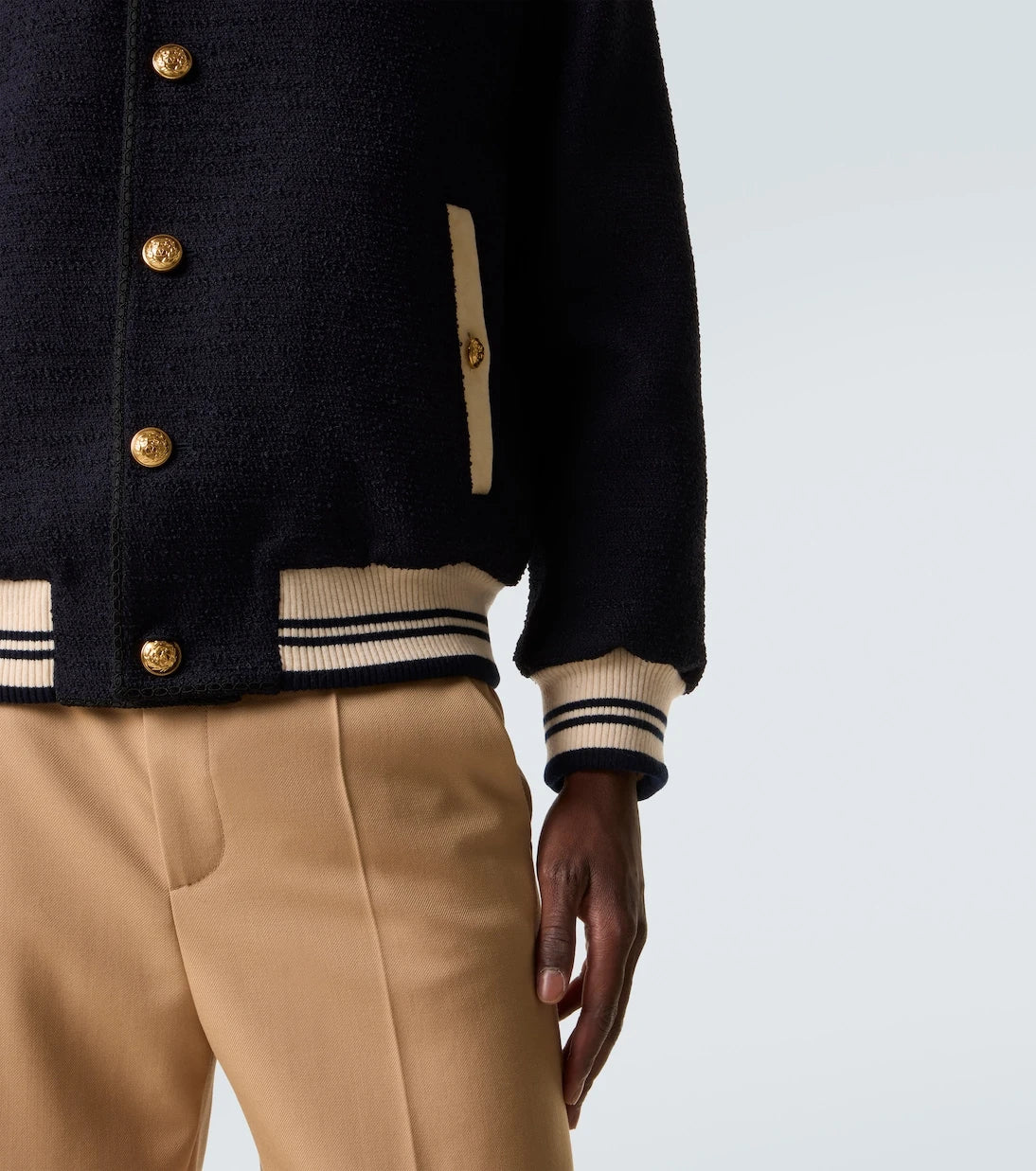 Valentino - Tweed bomber jacket