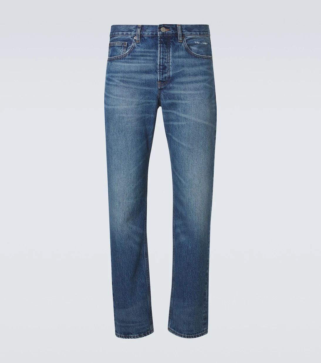Frame - Mid-rise straight jeans