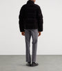 Prada Black Cotton Corduroy Puffer Jacket