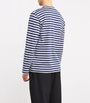 Comme Des Garçons Play Heart Logo Striped T-Shirt