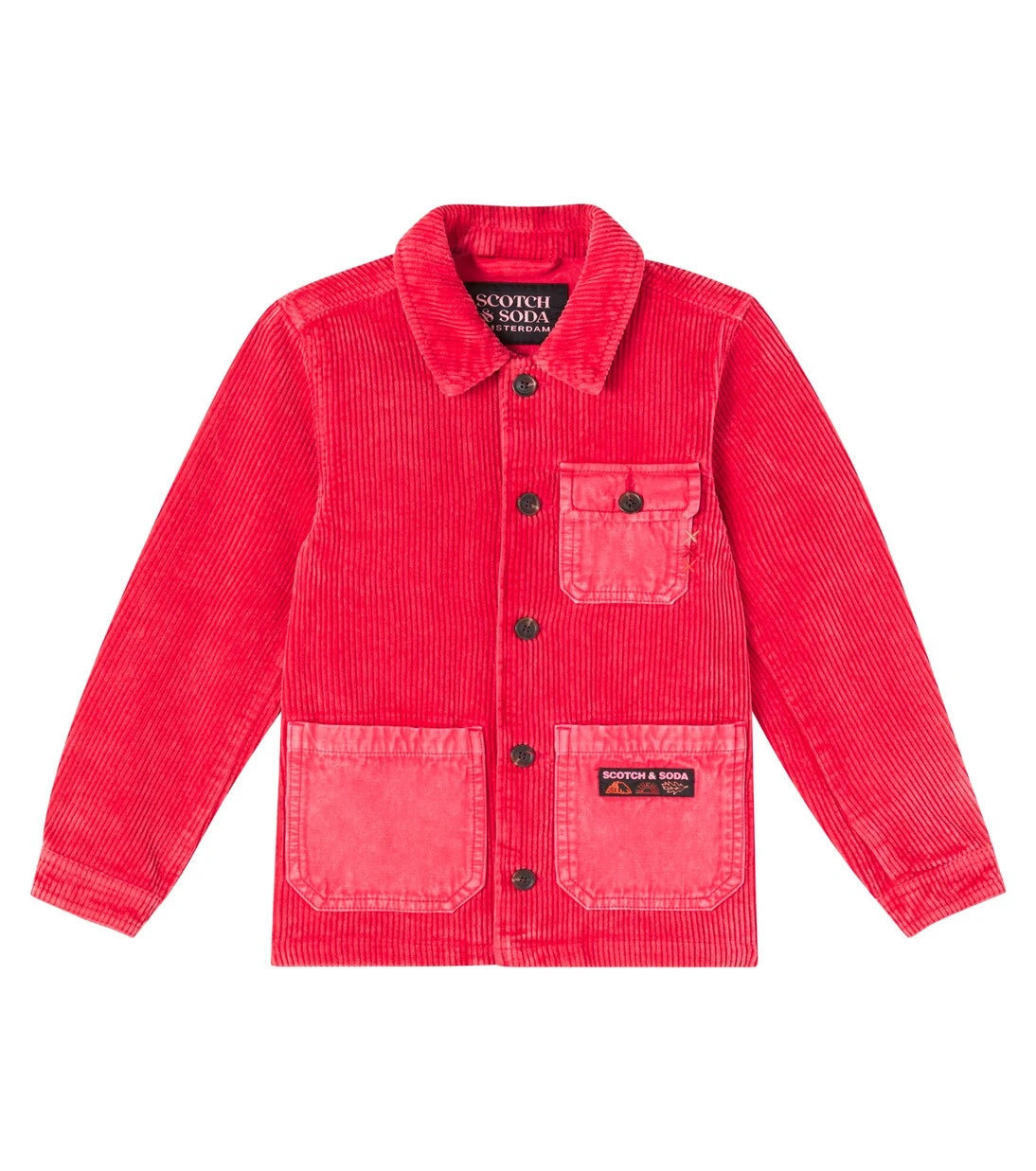 Scotch & Soda Kids - Cotton corduroy overshirt