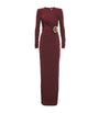 Burgundy Cut-Out Mischa Maxi Dress