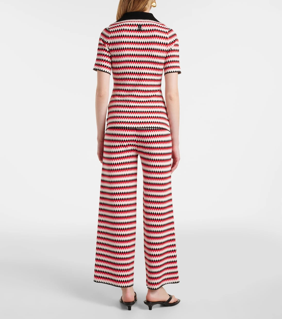 La DoubleJ - Checkers knitted polo