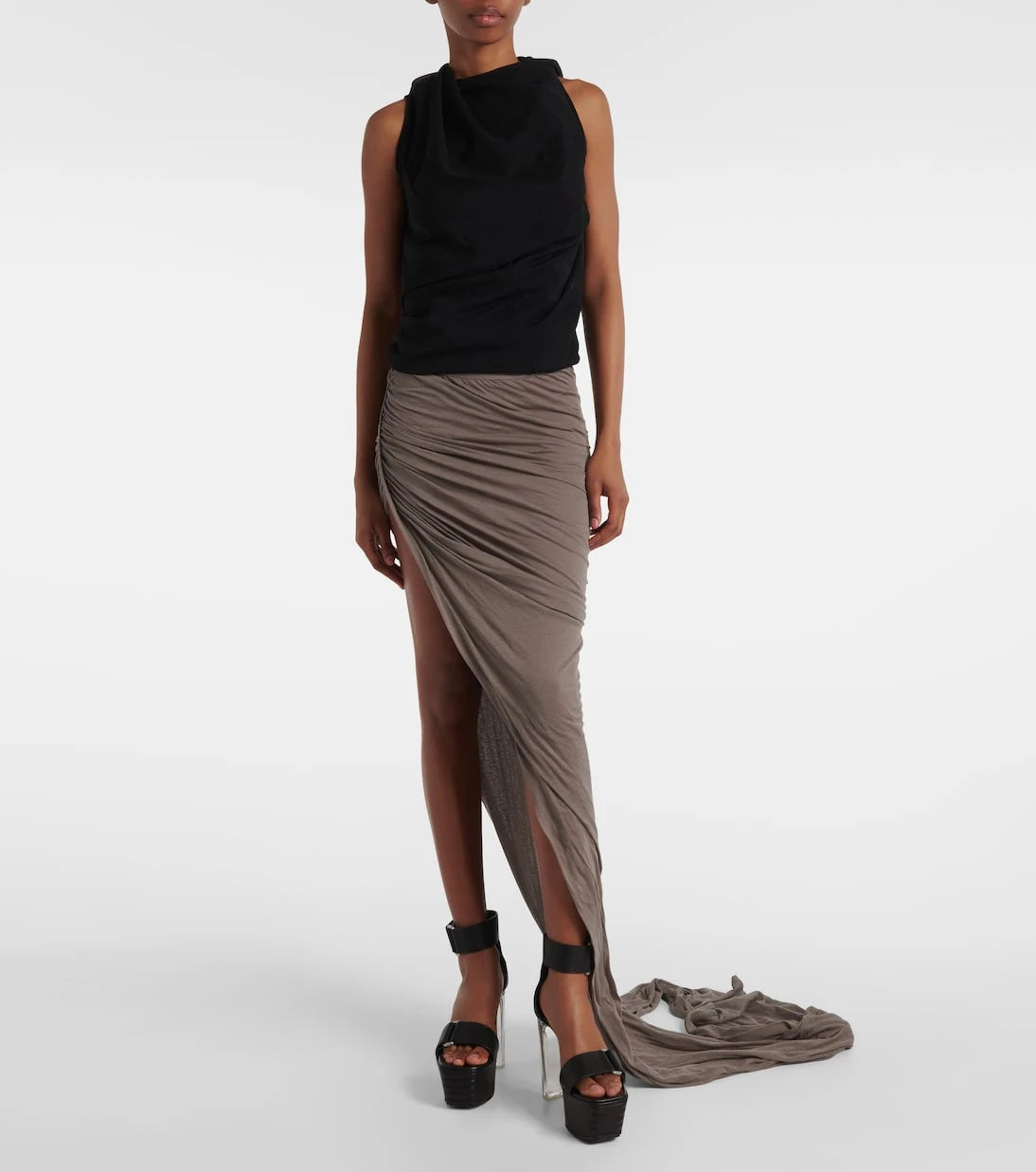 Rick Owens - Edfu cotton maxi skirt