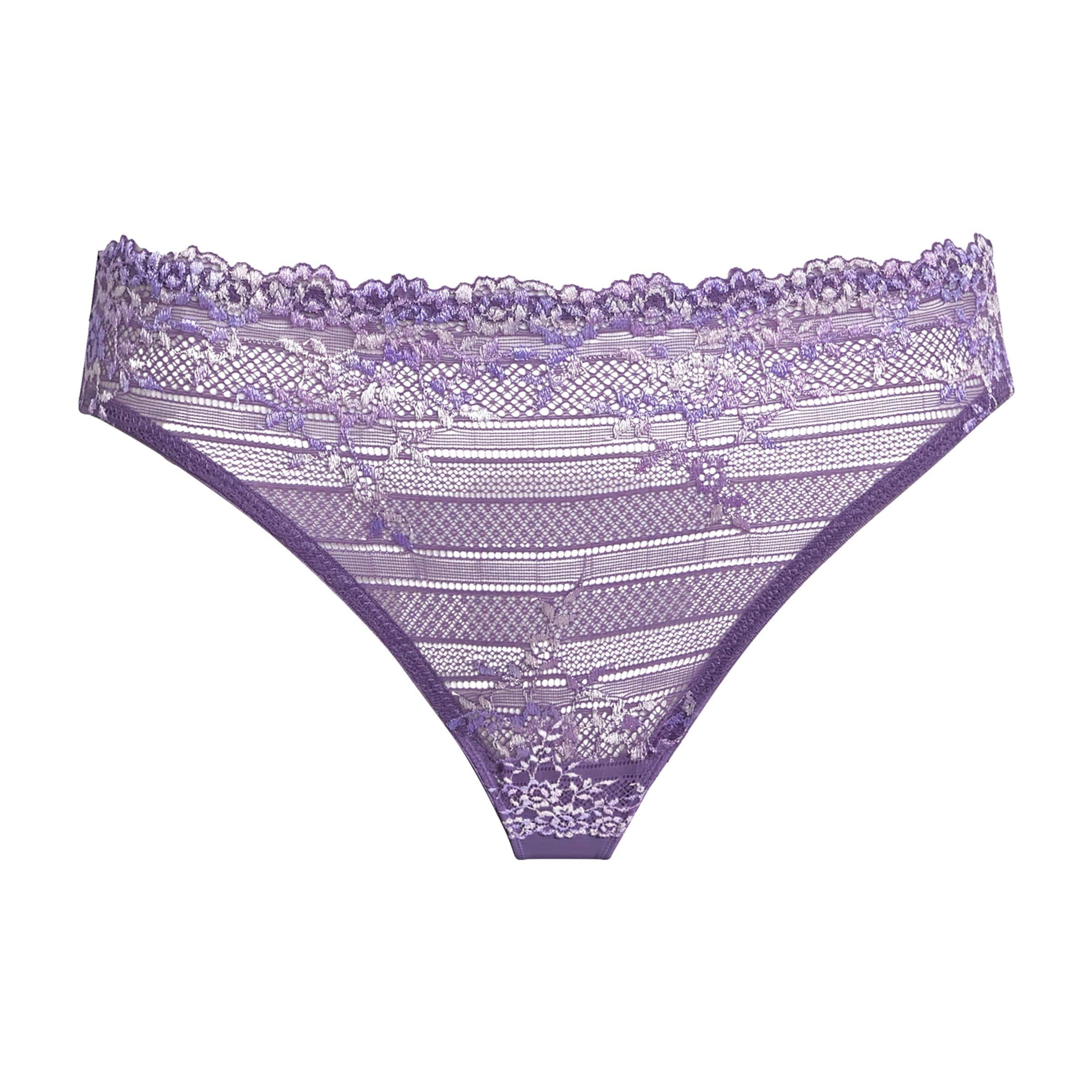 Purple Embrace Lace Bikini Briefs