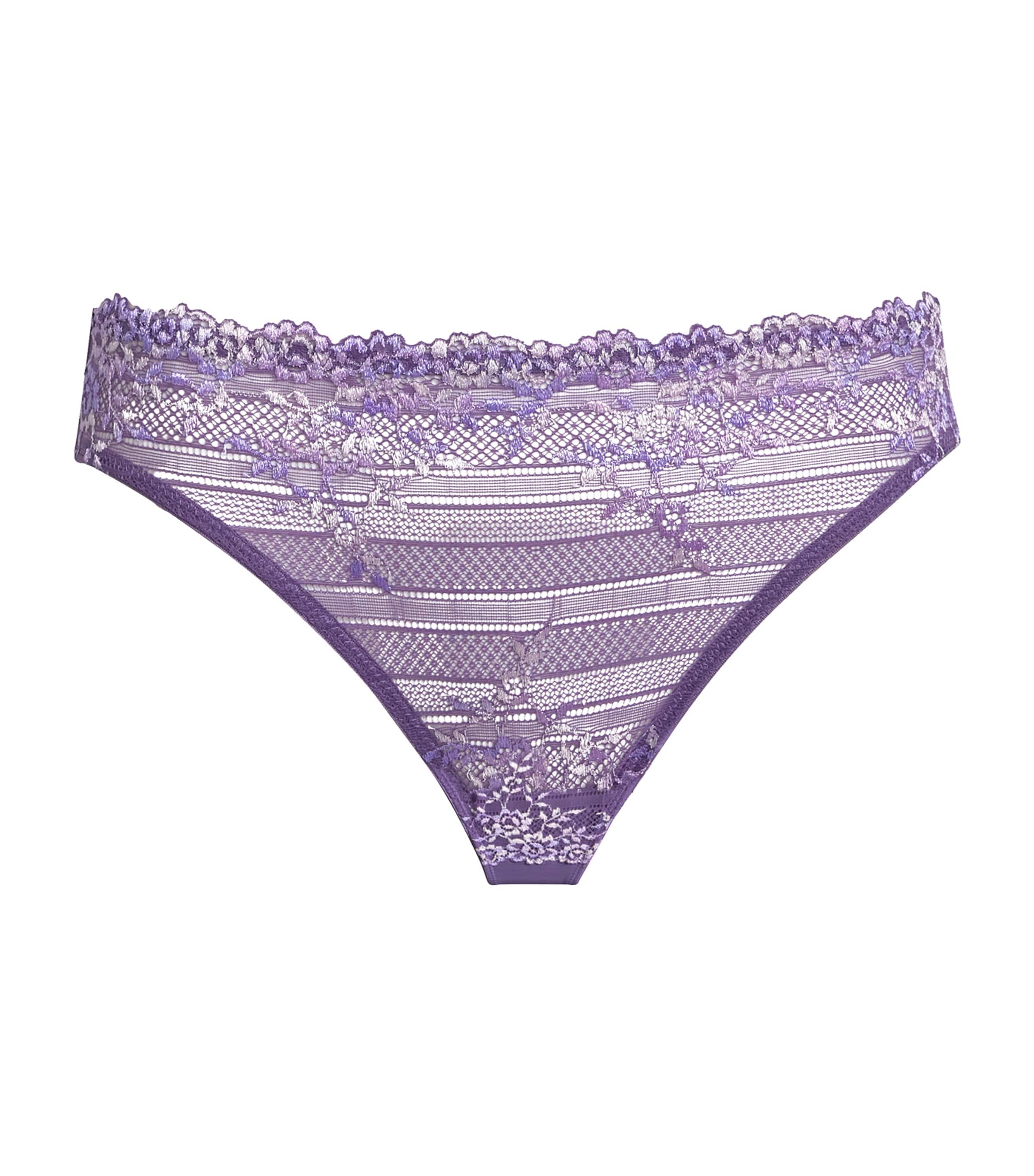 Purple Embrace Lace Bikini Briefs