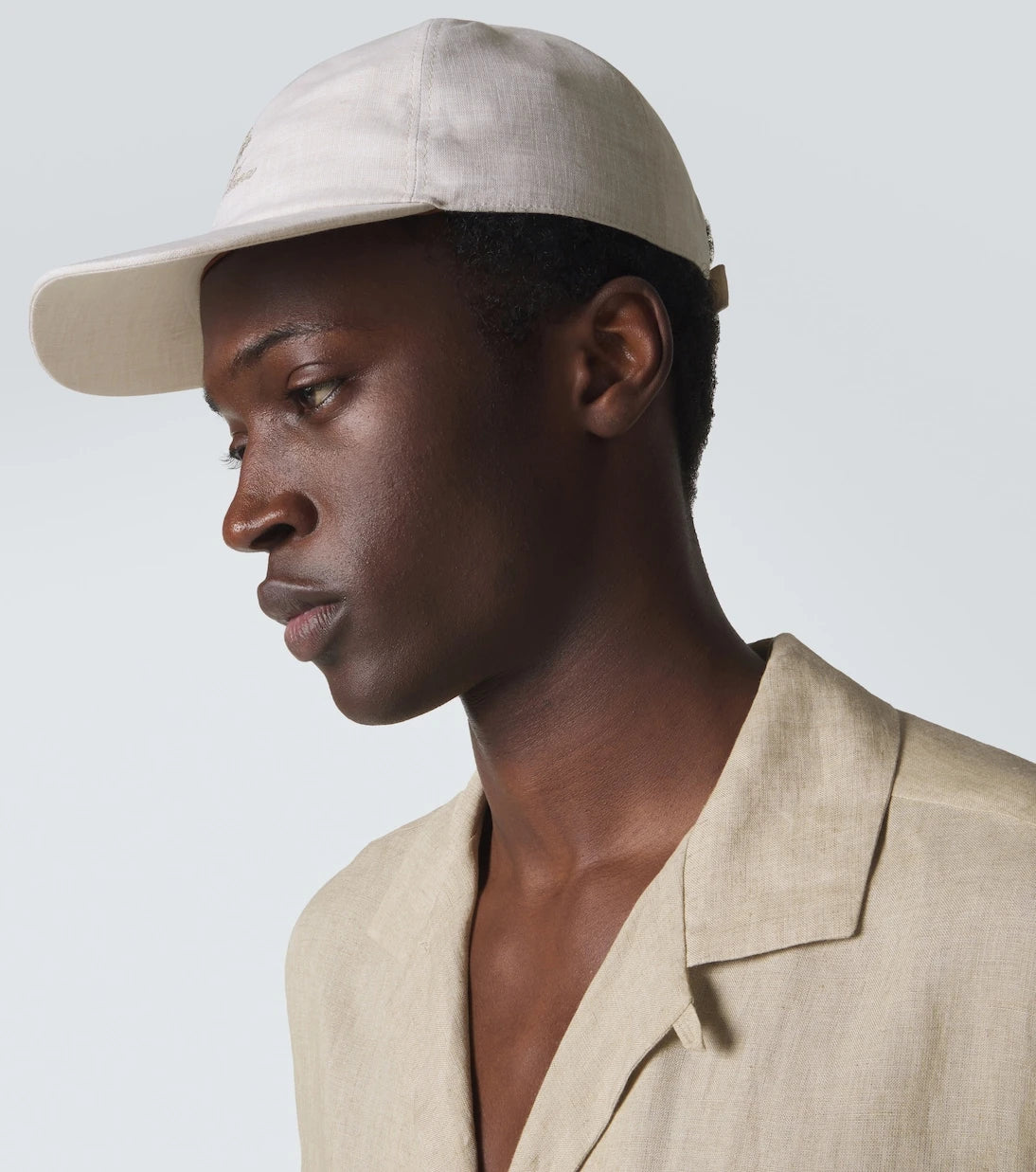 Loro Piana - Logo linen baseball cap