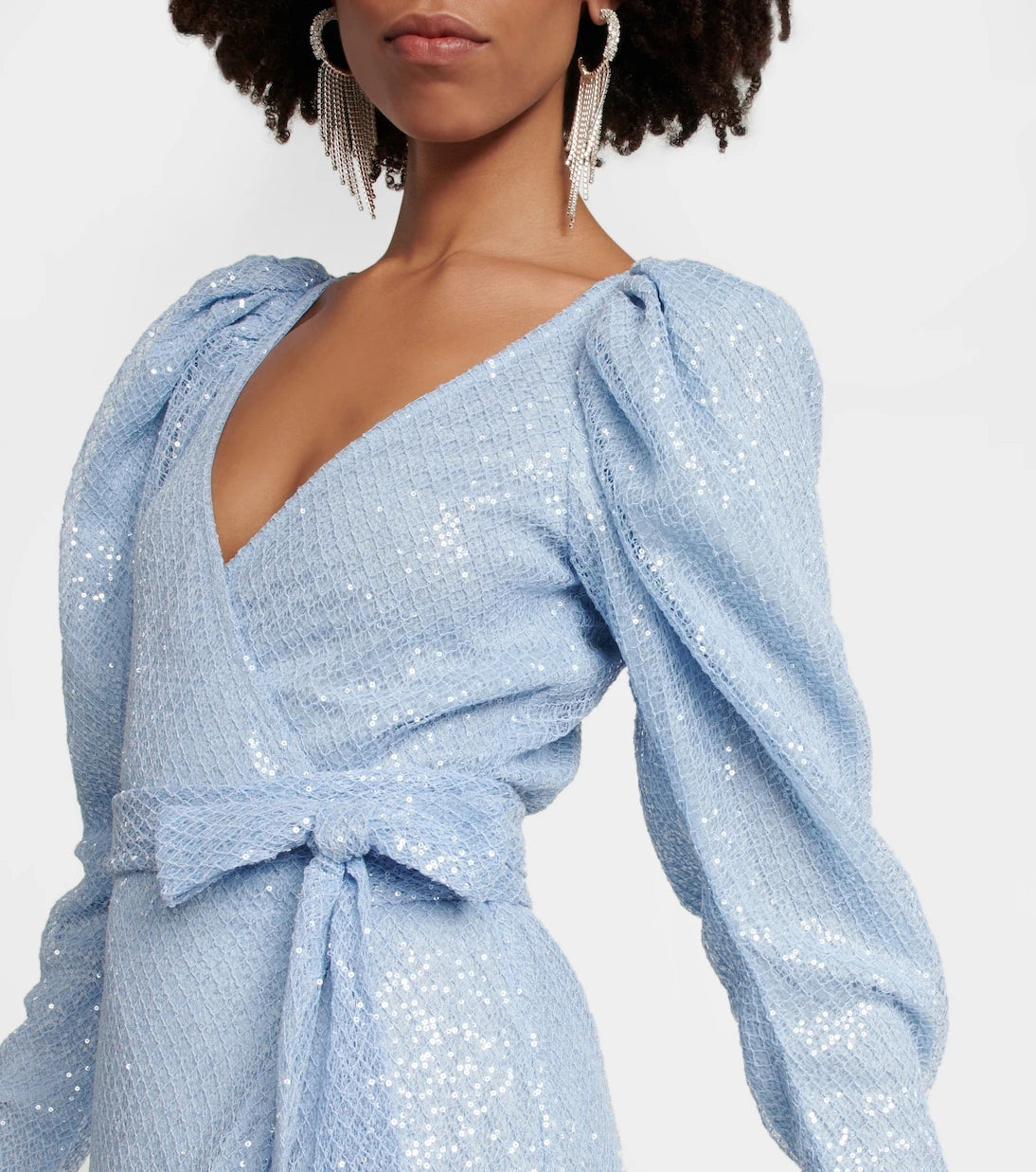 Rotate - Sequined wrap dress