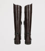 Brunello Cucinelli Brown Leather Riding Boots