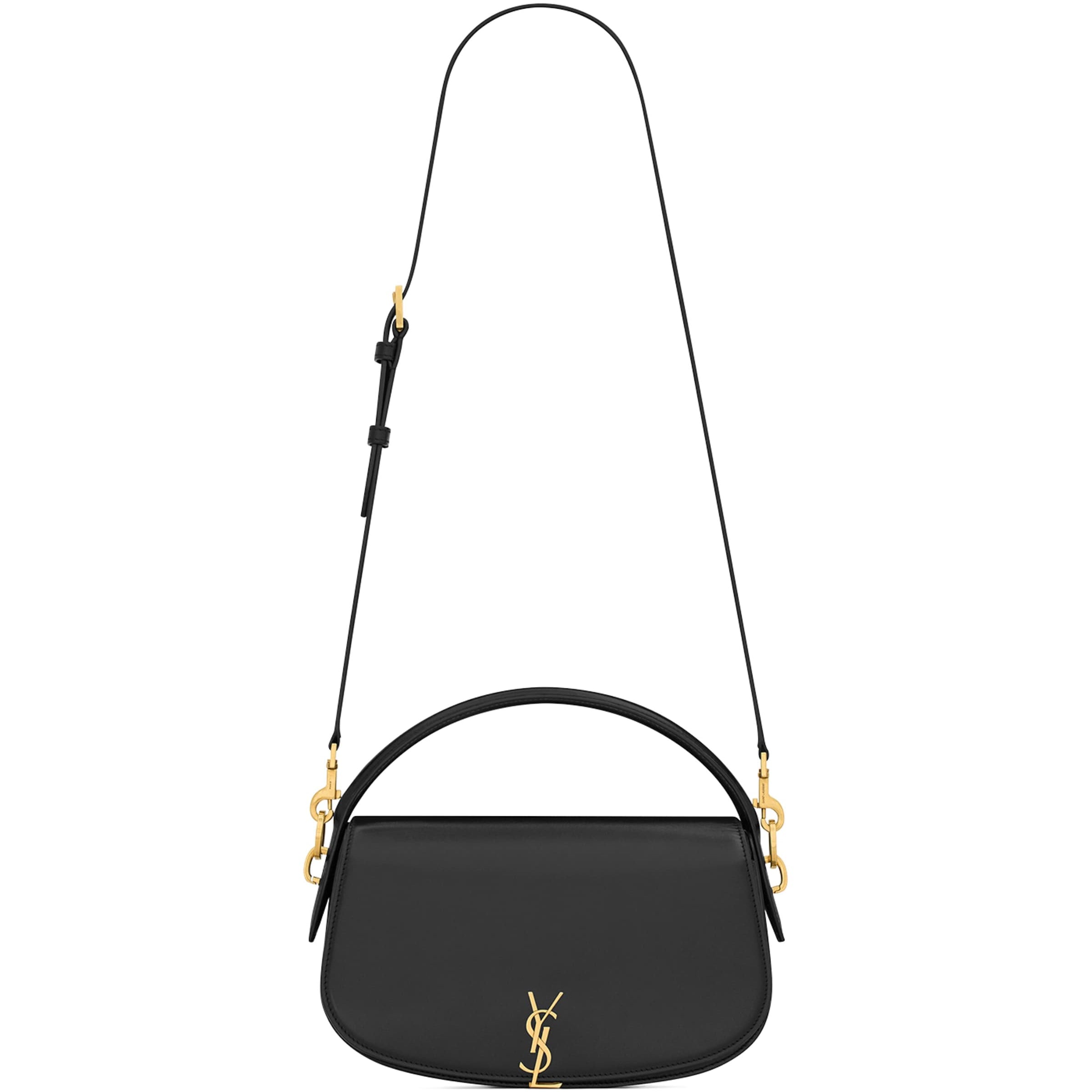 Saint Laurent Black Calfskin New Voltaire Crossbody Bag