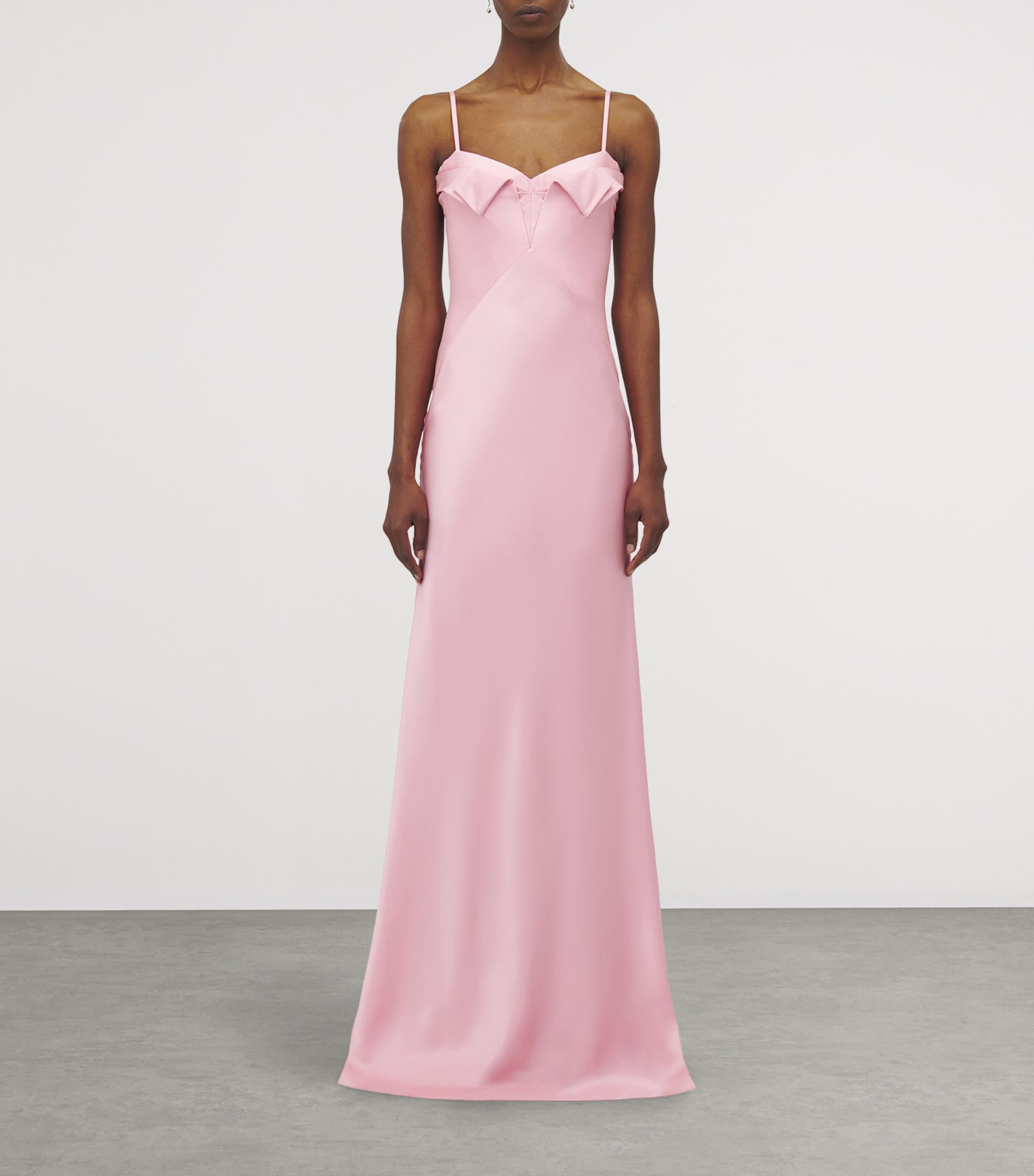 McQueen Purple Silk Maxi Dress