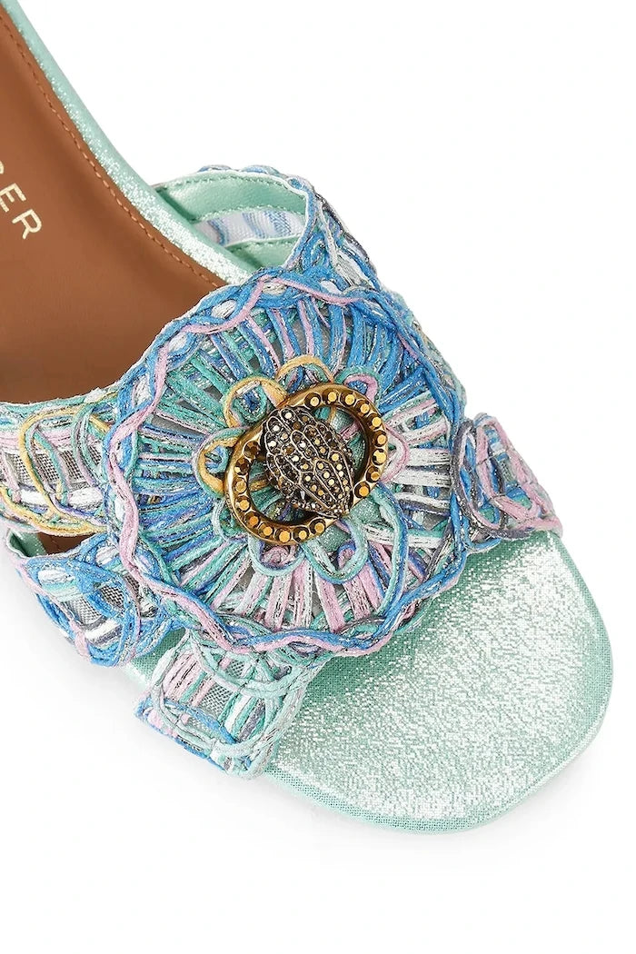 Kurt Geiger London чехли дамски Chelsea Woven Flat Sdl