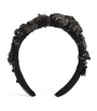 Jennifer Behr Black Beaded Scarlette Headband