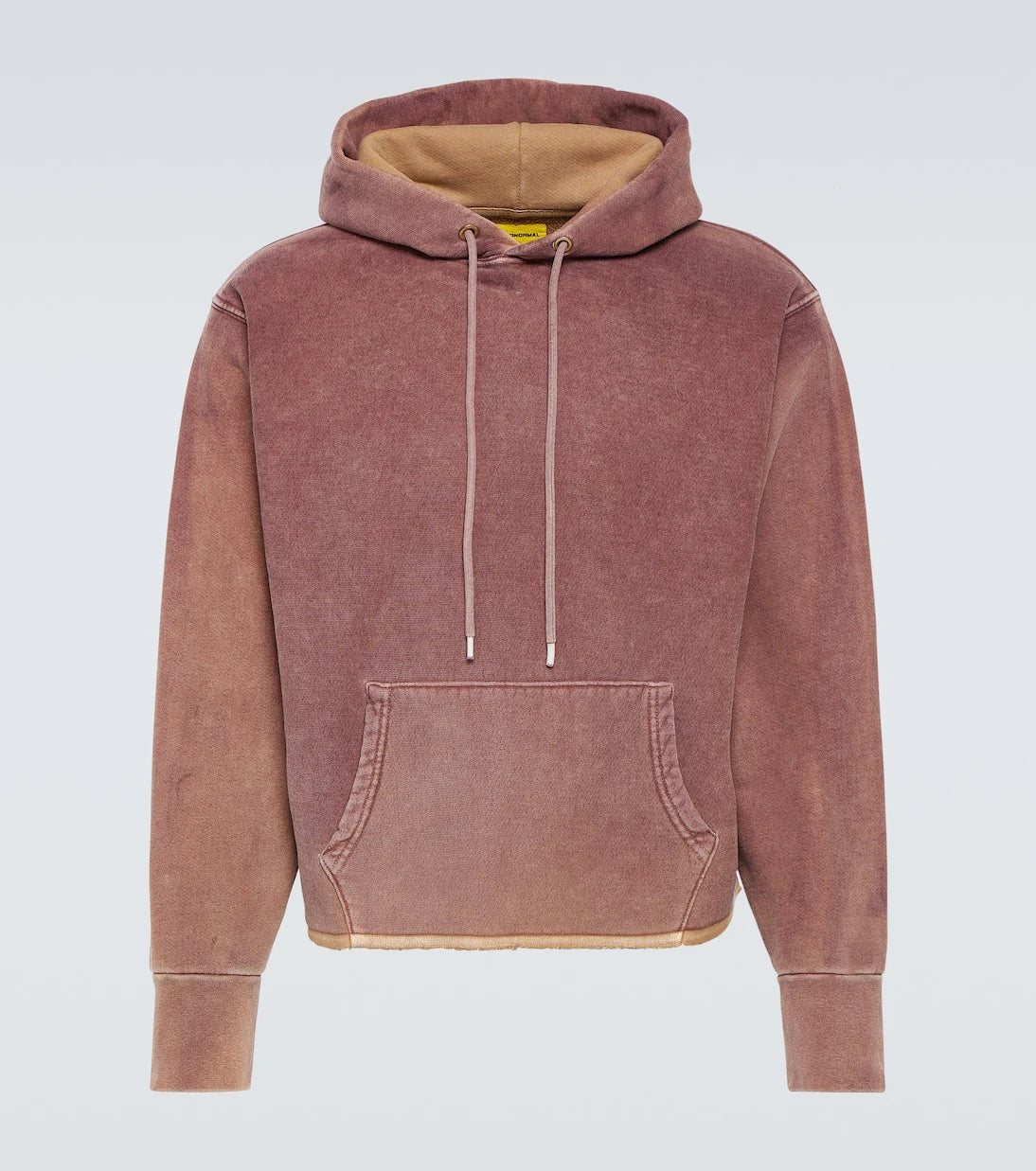 NotSoNormal - Raw Edge cotton fleece hoodie