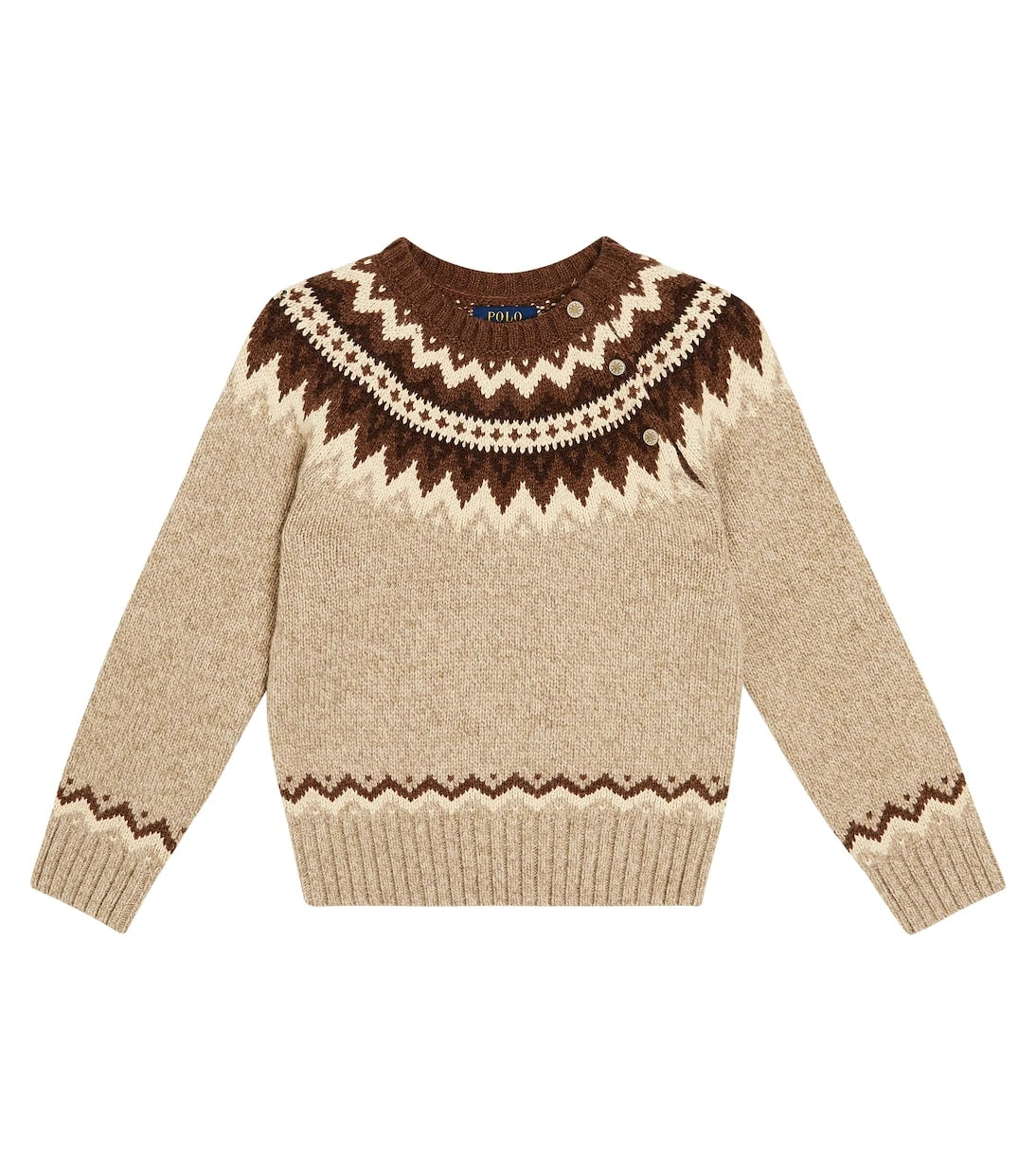 Polo Ralph Lauren Kids - سترة صوفية بمزيج من Fair Isle