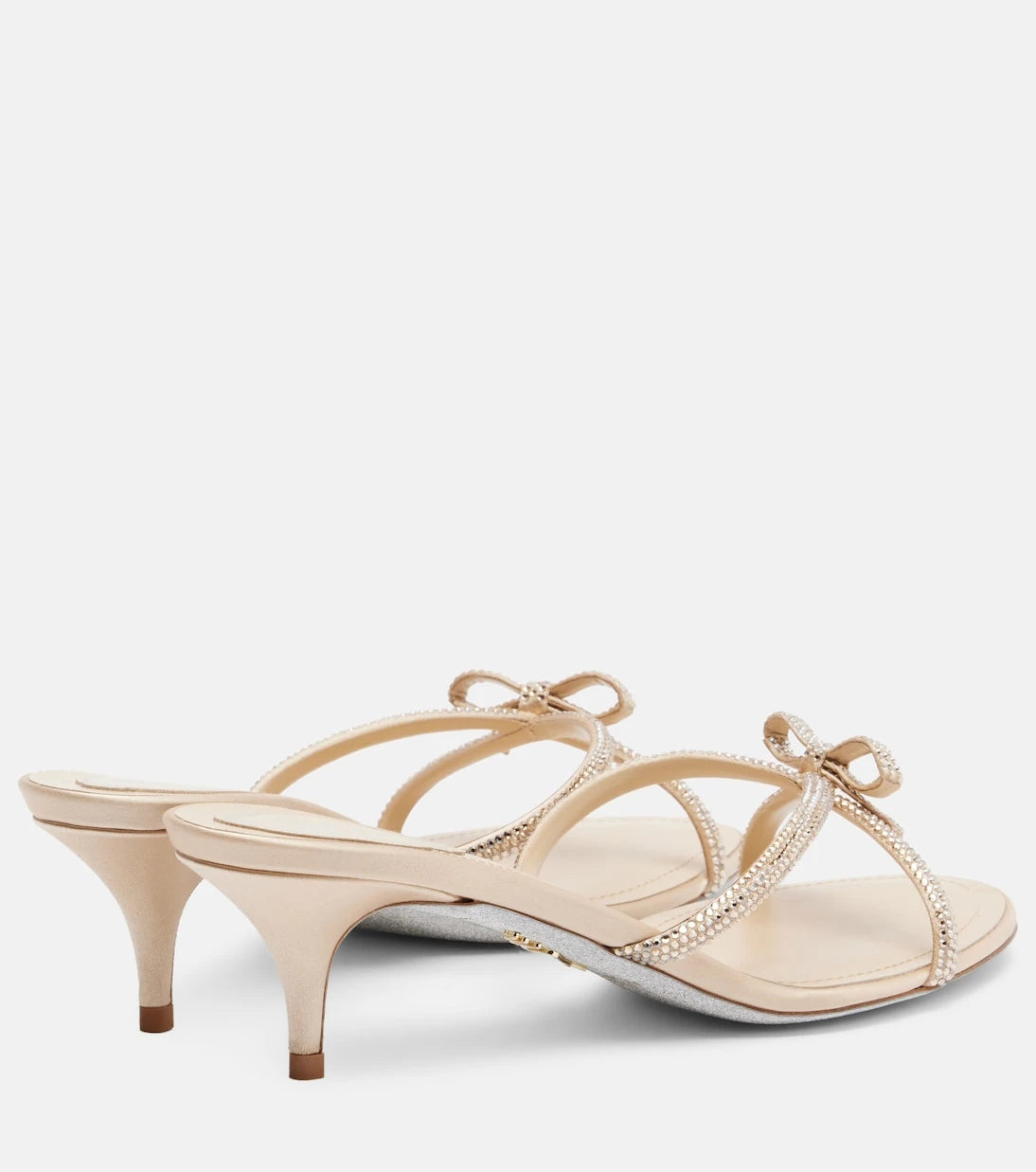 Rene Caovilla - Bow-detail crystal-embellished sandals