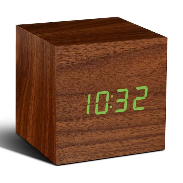 Настолен часовник Gingko Design Cube Click Clock