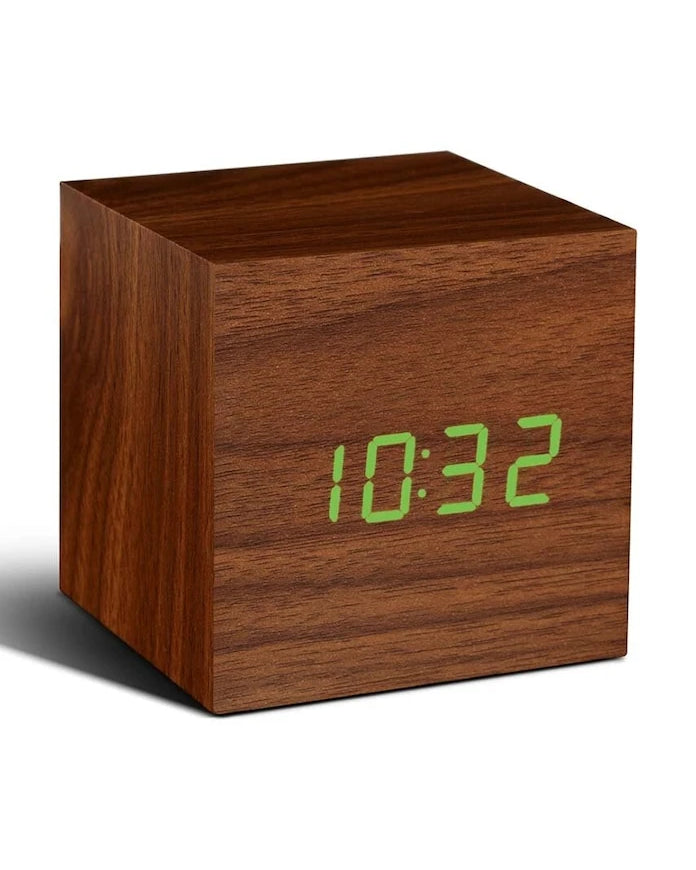 Gingko Design Cube Click Clock Masa Saati