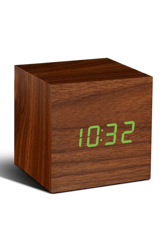 Настолен часовник Gingko Design Cube Click Clock