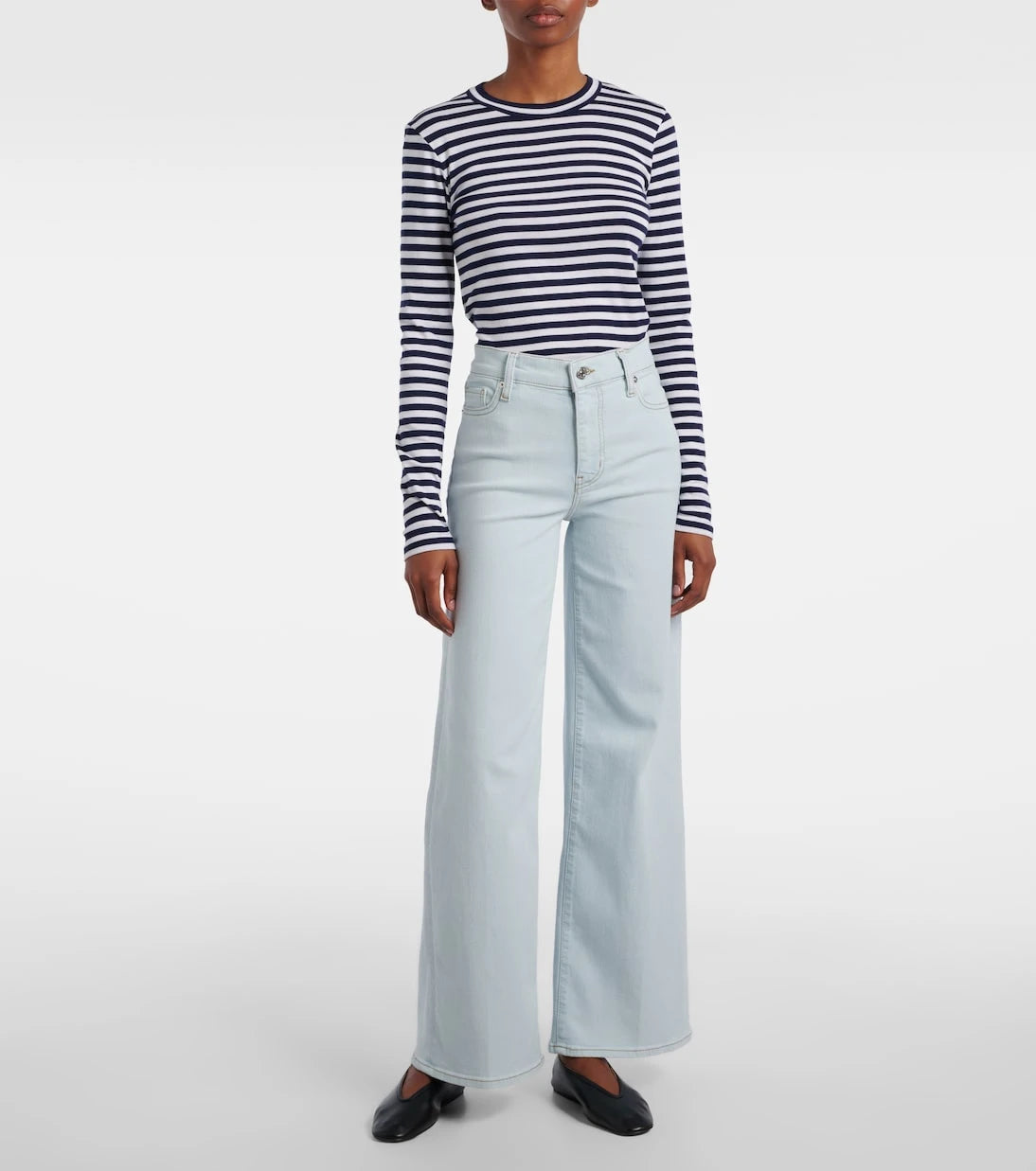 Frame - Le Slim Palazzo wide-leg jeans