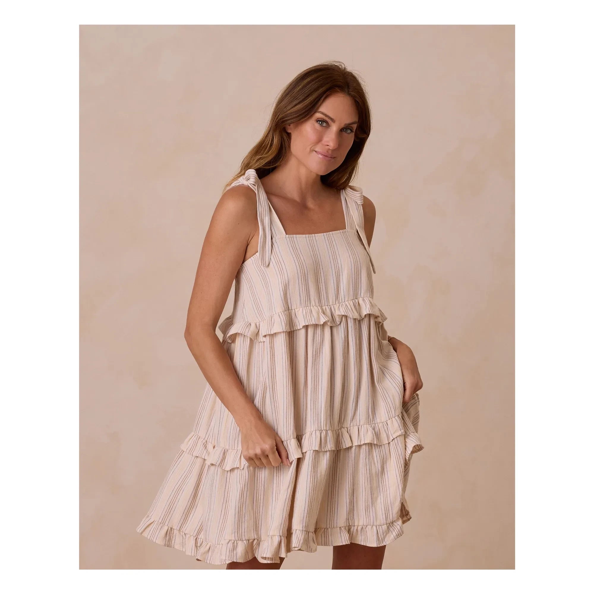 Rylee + Cru - Volant dress | Ivory