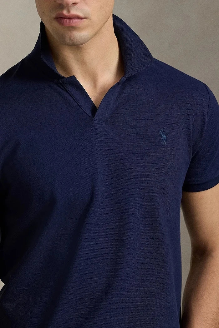 Памучна тениска с яка Polo Ralph Lauren