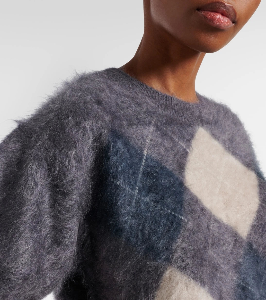 Lisa Yang - Juniper argyle cashmere sweater