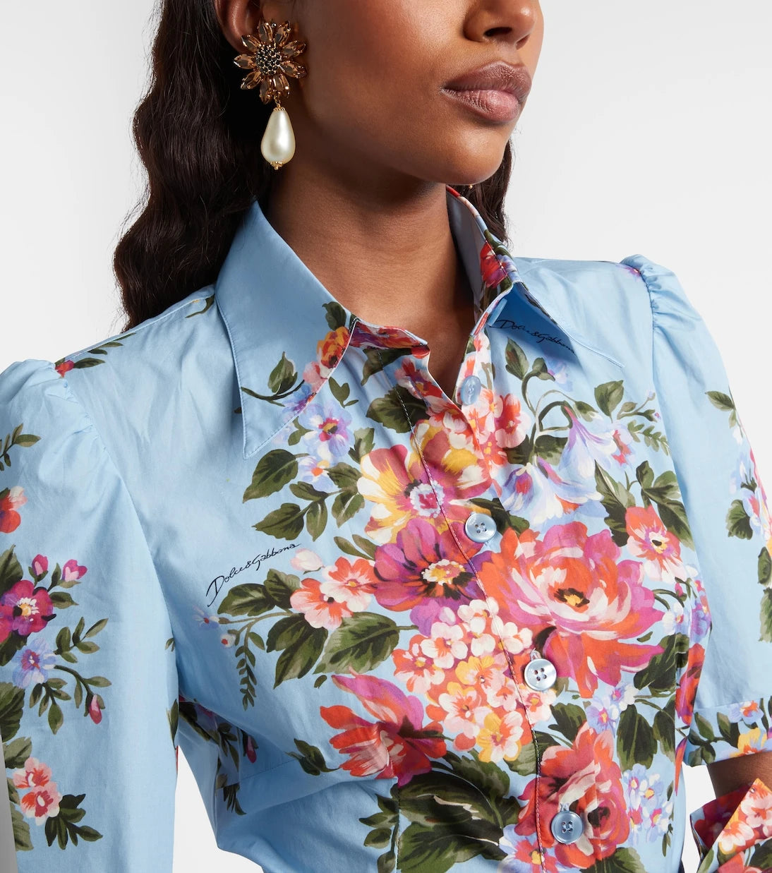 Dolce&Gabbana - أقراط بمشبك مزينة Re-Edition