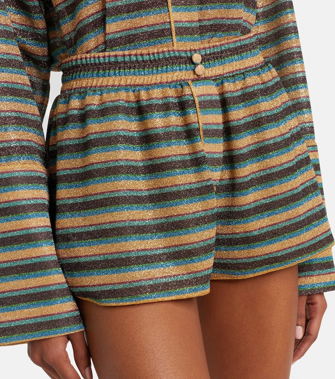 Oséree - Lumière striped shorts