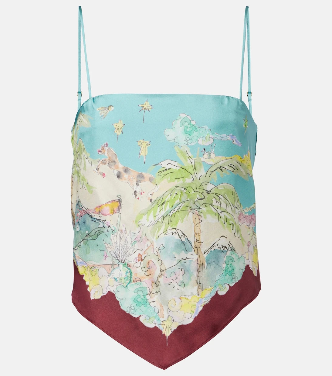 Alémais - Daria printed silk top