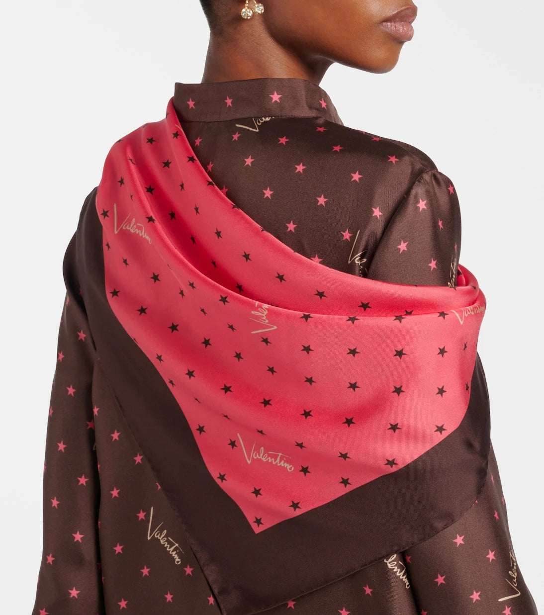 Valentino - Printed silk twill scarf