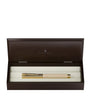Gold-Trim Hornbeam Wood Bloom Rollerball Pen