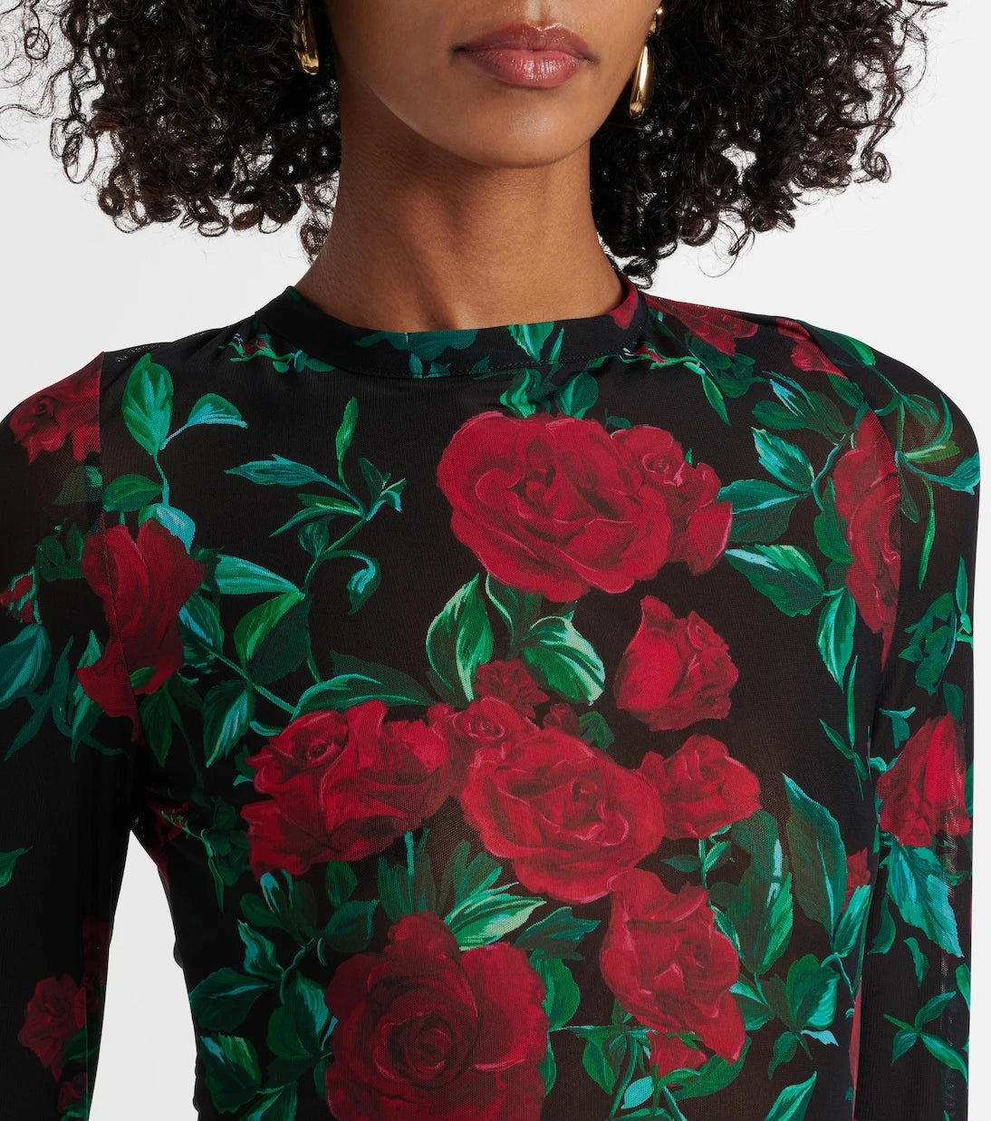 Alexandra Miro - Selene floral mesh maxi dress