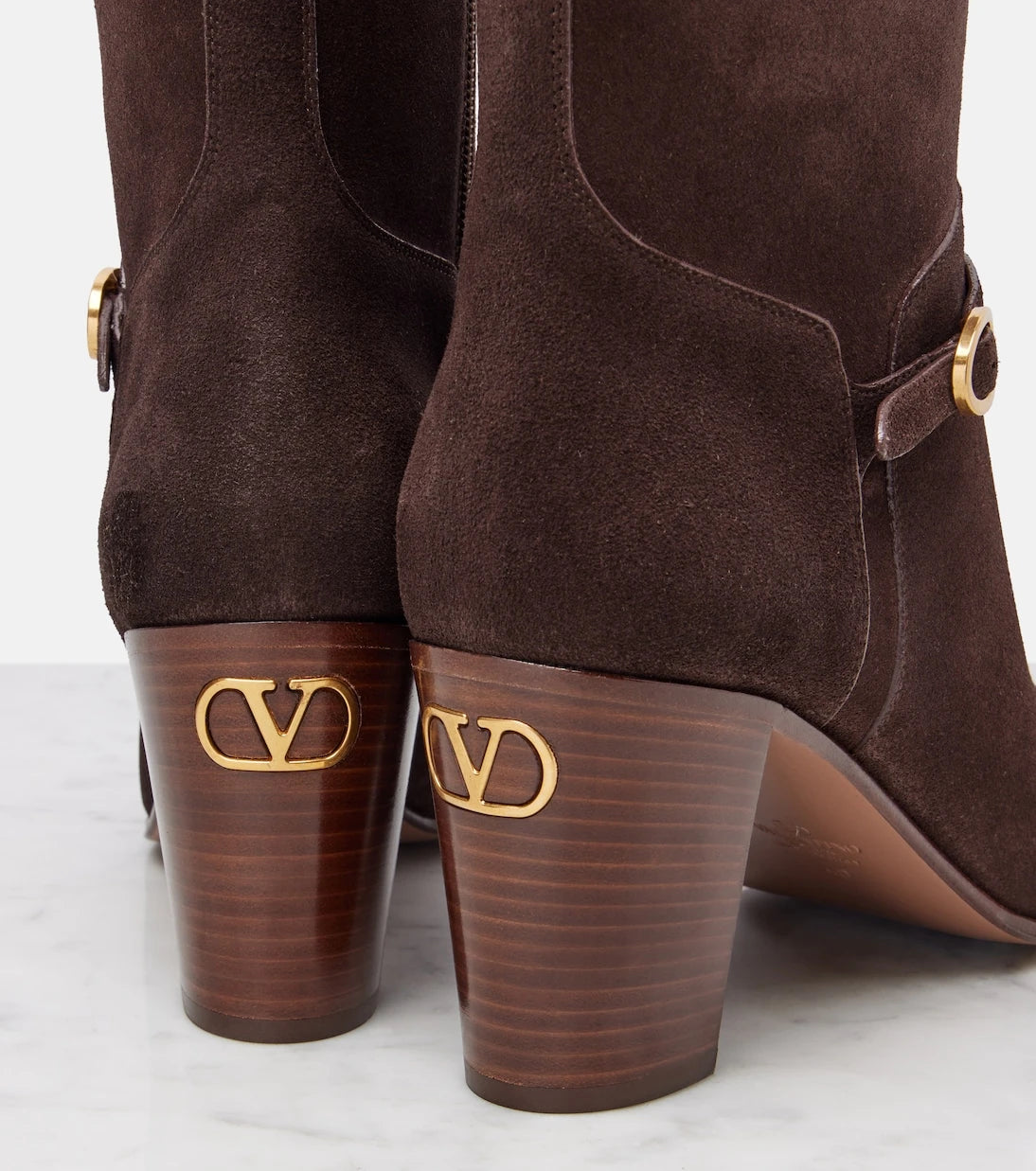 Valentino Garavani - Pattie 75 suede ankle boots
