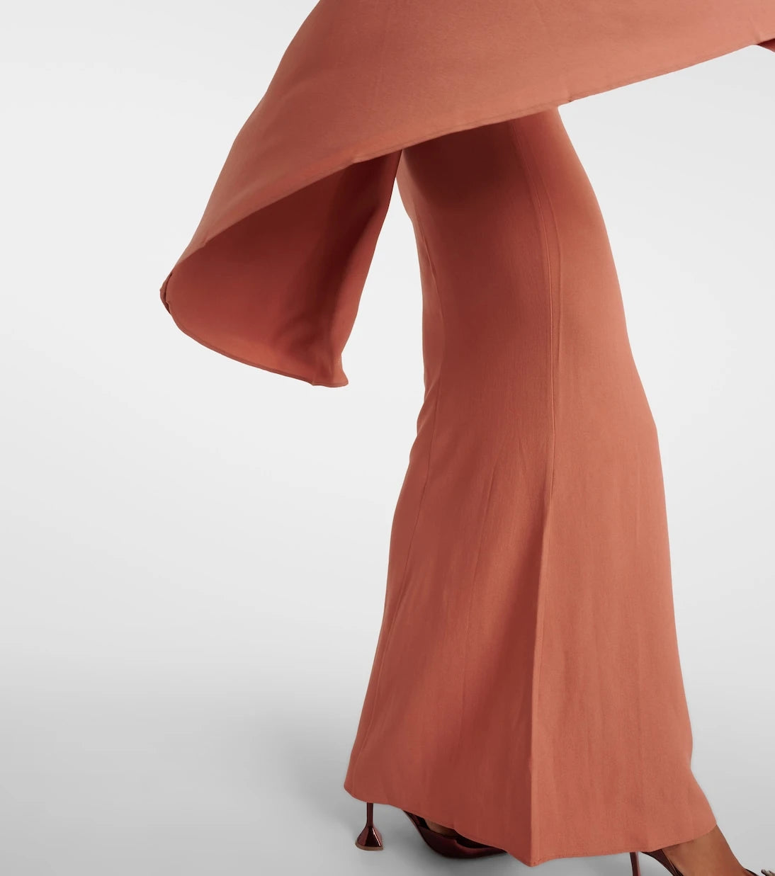 Taller Marmo - Sifnos one-shoulder crêpe cady gown